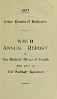 view [Report 1937] / Medical Officer of Health, Bedworth U.D.C.