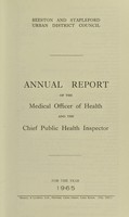 view [Report 1965] / Medical Officer of Health, Beeston & Stapleford U.D.C.