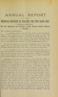 view [Report 1907] / Medical Officer of Health, Beeston U.D.C.