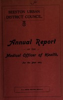 view [Report 1913] / Medical Officer of Health, Beeston U.D.C.