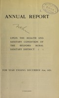 view [Report 1921] / Medical Officer of Health, Belford R.D.C.