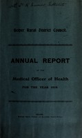 view [Report 1919] / Medical Officer of Health, Belper (Union) R.D.C.