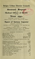 view [Report 1941] / Medical Officer of Health, Belper U.D.C.