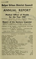 view [Report 1947] / Medical Officer of Health, Belper U.D.C.