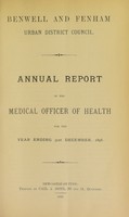 view [Report 1896] / Medical Officer of Health, Benwell-with-Fenham Local Board U.D.C.