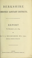 view [Report 1875] / Medical Officer of Health, Berkshire Combined Sanitary District.