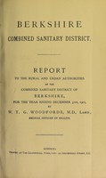 view [Report 1901] / Medical Officer of Health, Berkshire Combined Sanitary District.