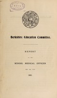 view [Report 1921] / School Medical Officer of Health, Berkshire County Council.