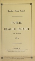 view [Report 1914] / Medical Officer of Health, Berkshire County Council.