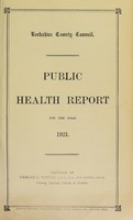 view [Report 1921] / Medical Officer of Health, Berkshire County Council.