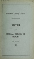 view [Report 1937] / Medical Officer of Health, Berkshire County Council.