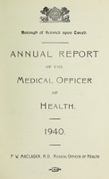 view [Report 1940] / Medical Officer of Health, Berwick-upon-Tweed Borough.