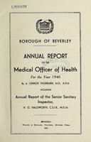 view [Report 1946] / Medical Officer of Health, Beverley Borough.