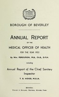 view [Report 1953] / Medical Officer of Health, Beverley Borough.