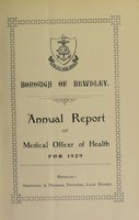 view [Report 1909] / Medical Officer of Health, Bewdley Borough.