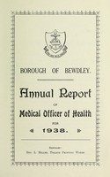 view [Report 1938] / Medical Officer of Health, Bewdley Borough.