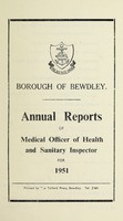 view [Report 1951] / Medical Officer of Health, Bewdley Borough.