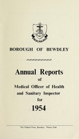 view [Report 1954] / Medical Officer of Health, Bewdley Borough.