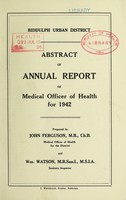 view [Report 1942] / Medical Officer of Health, Biddulph U.D.C.