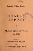 view [Report 1953] / Medical Officer of Health, Biddulph U.D.C.