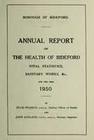 view [Report 1950] / Medical Officer of Health, Bideford Borough.