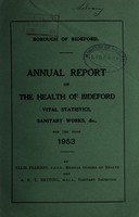 view [Report 1953] / Medical Officer of Health, Bideford Borough.