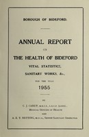 view [Report 1955] / Medical Officer of Health, Bideford Borough.