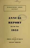 view [Report 1953] / Medical Officer of Health, Biggleswade U.D.C.