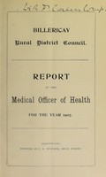 view [Report 1907] / Medical Officer of Health, Billericay R.D.C.