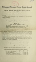 view [Report 1937] / Medical Officer of Health, Billinge-and-Winstanley U.D.C.