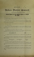 view [Report 1907] / Medical Officer of Health, Billinge U.D.C.