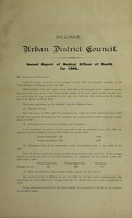 view [Report 1908] / Medical Officer of Health, Billinge U.D.C.