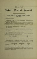 view [Report 1914] / Medical Officer of Health, Billinge U.D.C.