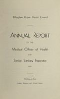 view [Report 1937] / Medical Officer of Health, Billingham U.D.C.