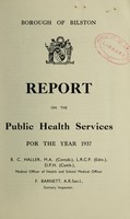 view [Report 1937] / Medical Officer of Health, Bilston Borough.