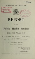 view [Report 1945] / Medical Officer of Health, Bilston Borough.