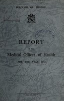 view [Report 1953] / Medical Officer of Health, Bilston Borough.