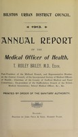 view [Report 1913] / Medical Officer of Health, Bilston U.D.C.