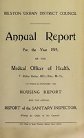 view [Report 1919] / Medical Officer of Health, Bilston U.D.C.