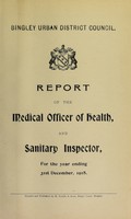 view [Report 1918] / Medical Officer of Health, Bingley U.D.C.