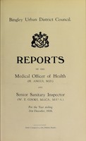 view [Report 1926] / Medical Officer of Health, Bingley U.D.C.