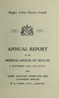 view [Report 1951] / Medical Officer of Health, Bingley U.D.C.