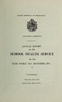 view [Report 1971] / School Medical Officer of Health, Birkenhead County Borough.