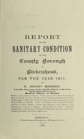 view [Report 1911] / Medical Officer of Health, Birkenhead County Borough.