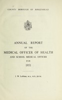 view [Report 1951] / Medical Officer of Health, Birkenhead County Borough.