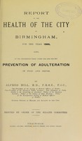 view [Report 1900] / Medical Officer of Health, Birmingham.