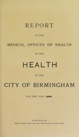 view [Report 1905] / Medical Officer of Health, Birmingham.