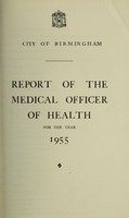 view [Report 1955] / Medical Officer of Health, Birmingham.