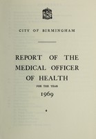 view [Report 1969] / Medical Officer of Health, Birmingham.