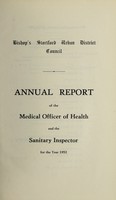 view [Report 1952] / Medical Officer of Health, Bishop's Stortford U.D.C.